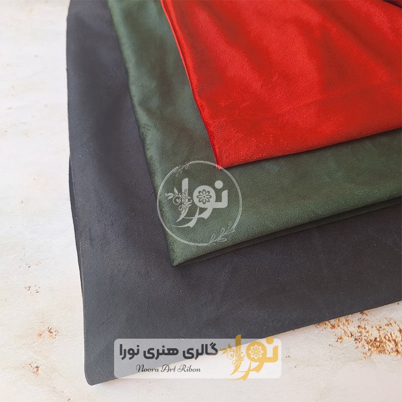 پارچه کالیفرنیا اعلا مناسب کیف رنگ زرشمی مشکی یشمی 1 min